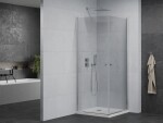MEXEN/S - PRETORIA duo sprchovací kút 80 x 80, transparent, chróm + vanička vrátane sifónu 852-080-080-01-02-4010