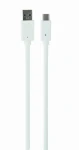 Gembird SKGBCCP-USB3-AMCM-W-10 USB-C kábel biela / 1x USB-C (M) / 1x USB-A (M) / 3M (CCP-USB3-AMCM-W-10)