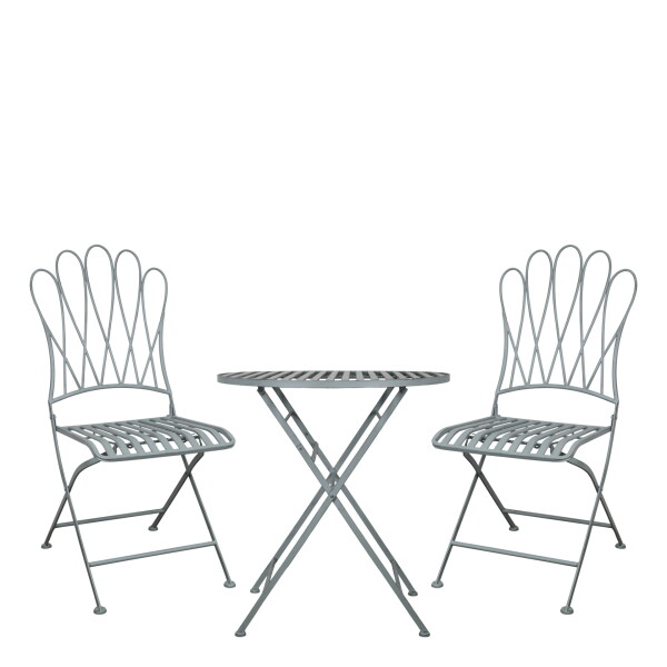 Chic Antique Zahradní set stolku s židlemi Bistro Sky Blue