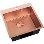 MEXEN - Solix oceľový drez 1-bowl 500 x 500 mm, meď HC 6407501000-65HC