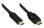Good Connections USB-C - HDMI 2.0 čierna / Kábel / 5 m / 4K UHD 60Hz (GC-M0103)