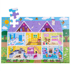 Bigjigs Toys Podlahové puzzle Domček