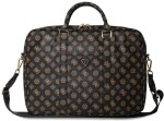 Guess Bag Guess 4G Peony Front Pocket Zipper Triangle Logo 16" black