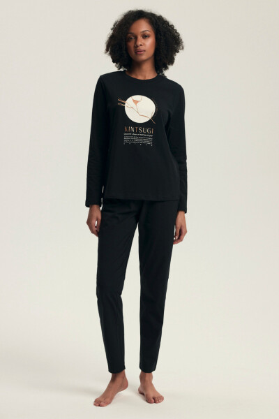 DÁMSKE PYŽAMO DAIROKU 43727 AW25 černá 3xl