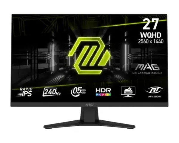 27" MSI MAG 274QFDE X24 čierna / WQHD / IPS / 16:9 / 0.5ms / 1000:1 / 250cd-m2 / HDMI + DP / VESA (9S6-3CE41H-018)