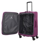 Stredný textilný kufor Travelite Corsiica M Pink