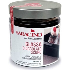 Zrkadlová poleva tmavá čokoláda 350 g - Saracino - Saracino