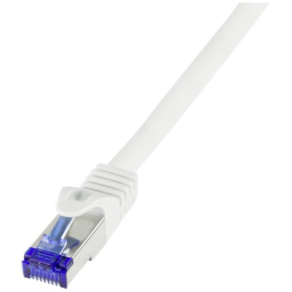 LogiLink C6A041S RJ45 USB kábel CAT 6A S/FTP 1.50 m biela 1 ks; C6A041S