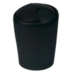 Spirella MOVE výklopný odpadkový kôš 5 L čierny / plast (7610583149558)
