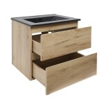 Kúpeľňová skrinka 2 zásuvková s umývadlom SAT B-Way 59x50x45 cm dub mat BWAY260OAKU4B BWAY260OAKU4B