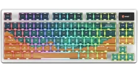 MSI FORGE GK600 TKL White Mars / Herná klávesnica / drôtová / US layout / podsvietená / 83 kláves (FORGE GK600 TKL W MARS US)