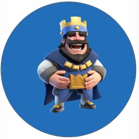 Jedlý papier Clash Royale kráľ, ktorý sa smeje, 19,5 cm - Pictu Hap - Pictu Hap
