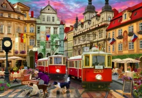 BlueBird Puzzle Pražská električka