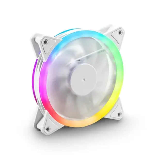 Sharkoon SHARK Blades PWM RGB biela / vetráčik / 120mm / RGB / 24.8 dBA / 1400 RPM / 94.8 m3h (4044951039982)