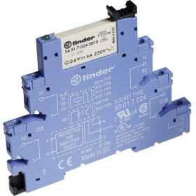 Finder 38.61.7.012.5050 reléový modul, 12 V/DC, 6 A, 1 prepínací, 1 ks; 38.61.7.012.5050
