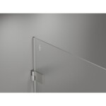 MEXEN/S - Lunar-B sprchové dvere krídlové ľavé 150, transparent, nikel kartáčovaný 832S-150-050-97-00-L