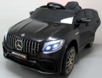 Mamido Elektrické autíčko Mercedes GLC63s s pohonom 4x4 a koženým interiérom, čierne