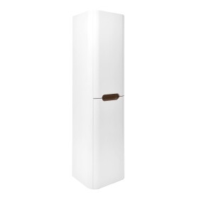 Kúpeľňová skrinka vysoká SAT Fusion 40x149x33 cm biela mat SATFUSIONV40W SATFUSIONV40W
