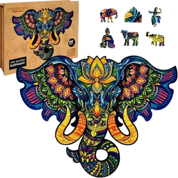 PUZZLER Puzzle Posvätný slon