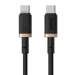 Baseus Dura (P10377803U01-00) Rýchlonabíjací kábel USB-C/USB-C 100W 1m čierno-zlatá (P10377803U01-00)