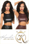 Sexi top KouCla Wetlook Crop top so zipsom BORDEAUX