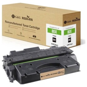 G&G Reborn remanufactured toner náhradný HP 80X čierna 6900 Seiten kompatibilná toner; 21253