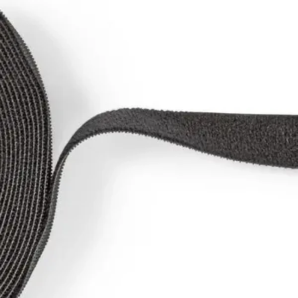 Nedis Suchý zips na káble čierny / Organizátor káblov / 910 x 1,6 cm (ERGOVELC91BK)