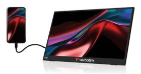 15,6" Verbatim Portable Monitor čierna / Prenosný monitor / IPS / dotykový / 1920x1080 / 250cd/m2 / AMD FreeSync (32402)
