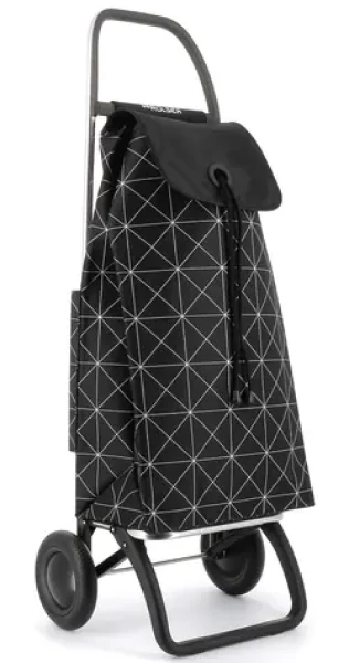 Rolser I-Max Star 2 čierno-biela / Nákupná taška na kolieskach / 2 kolieska / objem 43 l / nosnosť 50 kg