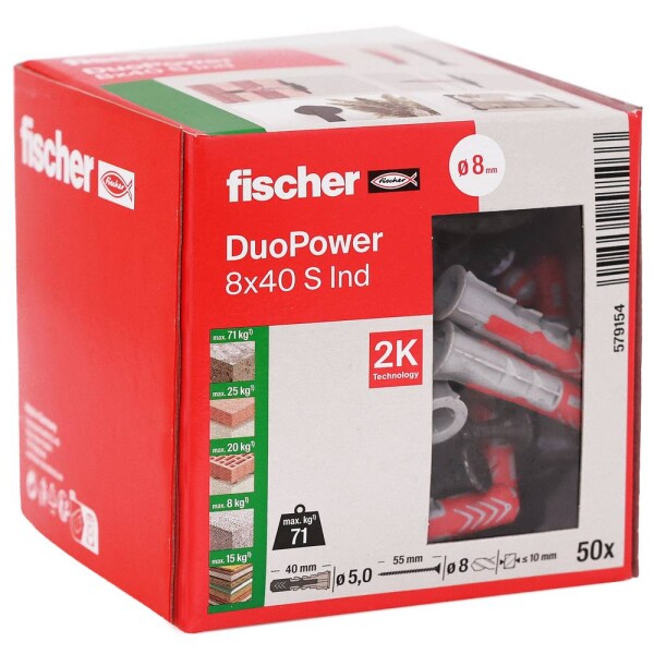 Fischer univerzálna hmoždinka 40 mm 579154 50 ks; 579154