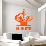 Veselá Stena Samolepka Elite Gym Farba: bílá, Veľkosť: 100 x 106 cm