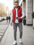 Pánska červená vesta FashionStreet TX4265 XL
