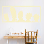 Veselá Stena Samolepka Simpsonovci Farba: béžová, Veľkosť: 100 x 43 cm