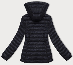 Dámska prešívaná bunda v grafitovej farbe s kapucňou J Style (16M9102-105) odstíny šedé S (36)