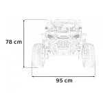 Mamido Elektrické autíčko terénne Honda 4x4 24V čierne