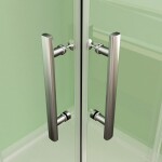 H K - Sprchovací kút MELODY A4 90cm s dvoma jednokrídlovými dverami vrátane sprchovej vaničky SE-MELODYA490 / THOR-90sq