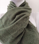 Šál 01 kašmír tmavě zelená