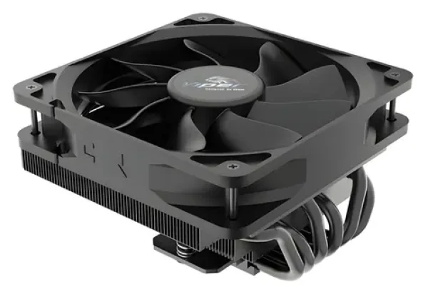 Akasa VIPER H6L / Chladič CPU / nízkoprofilový 76mm / 165W TDP / 120mm PWM / Intel LGA1851/1700/1200/115x + AMD AM5/AM4 (AK-CC4034HP01)