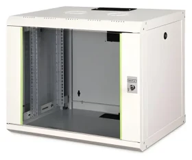 Digitus Unique 16U čierna / Nástenný rozvádzač / 600 x 780 x 450 mm / nosnosť 100 kg / sklenené dvere / IP20 (DN-19 16-U-SW)