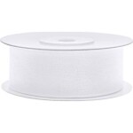 Biela stuha 25 mm x 25 m - PartyDeco - PartyDeco