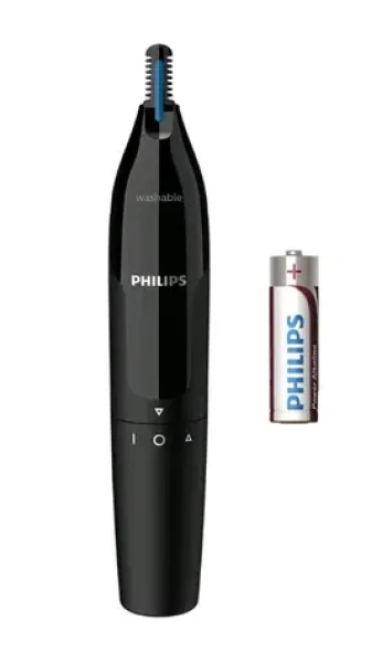 Philips Nose trimmer Series 1000 NT1650-16 čierna / viacúčelový zastrihávač chĺpkov v nose a ušiach / AA / umývateľný (NT1650/16)