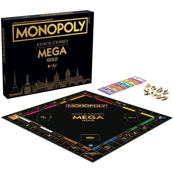 Spoločenská hra Monopoly Mega Gold Česká Republika