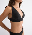 SUMMER SUNSET - Trblietavý bezdrôtový plavecký top s odnímateľnými vypchávkami Triumph BLACK 38D