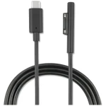 4smarts Connect Cable USB-C 5A Microsoft Surface čierna / Napájací kábel / 1 m / 100 W PD / Nylonový opletený (468683)