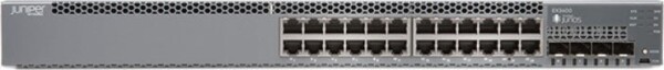 Juniper GmbH Juniper EX3400-24T łącza sieciowe Zarządzany L2/L3 Gigabit Ethernet (10/100/1000) 1U Sivý