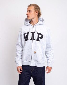 Carhartt WIP Hooded WIP Sweat Jacket Ash Heather stone washed L