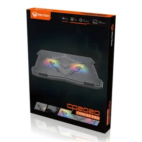 Meetion CP2020 čierna / Stojan pod notebook / podsvietený / 2 ventilátory / 9-14 "/ USB (CP2020)