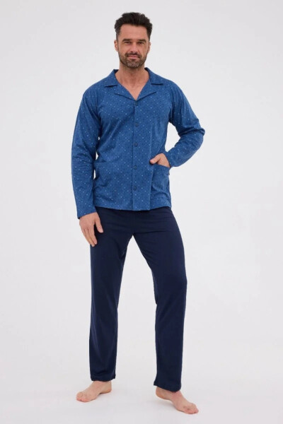 PÁNSKE PYŽAMO DR 114 J/25 džínovina XL