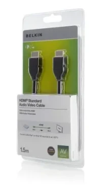 Belkin HDMI / Kábel / Audio/Video / 4K/UltraHD / 1,5 m (F3Y017BT1.5MBLK)