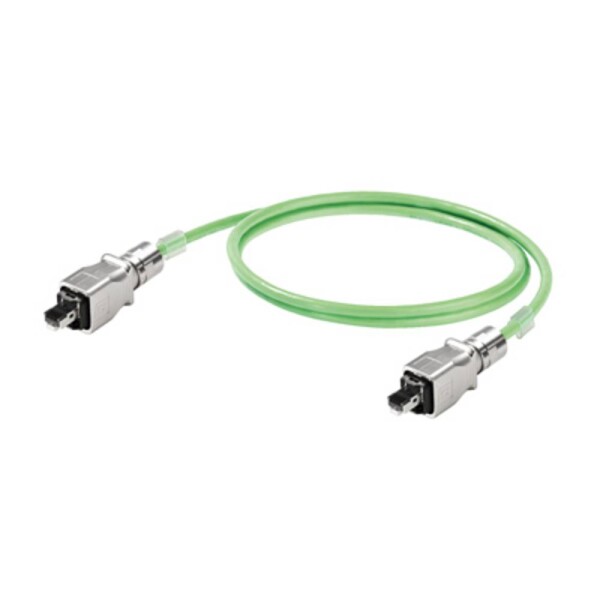 Weidmüller 1119730070 RJ45 sieťové káble, prepojovacie káble CAT 5e SF/UTP 7.00 m zelená samozhášavý, s ochranou 1 ks; 1119730070